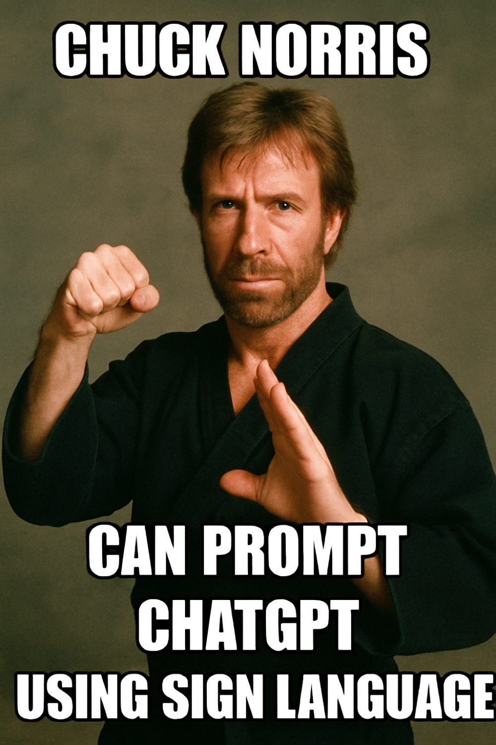 Boy Code Sign Language Meme Chuck Norris Vibe Coded It